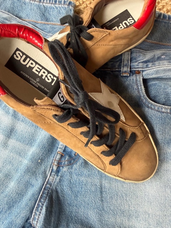 Golden Goose Shoes - Golden Goose Superstar Sneakers | Olive Nabuk | EU 40 with box